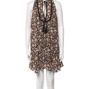 A.L.C Floral Halter Silk Dress, 0